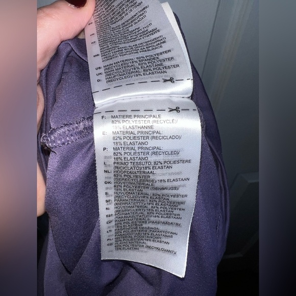 Adidas Women’s Small Originals Cropped Tee Short Sleeve Crop Top S Purple Logo - Picture 9 of 16